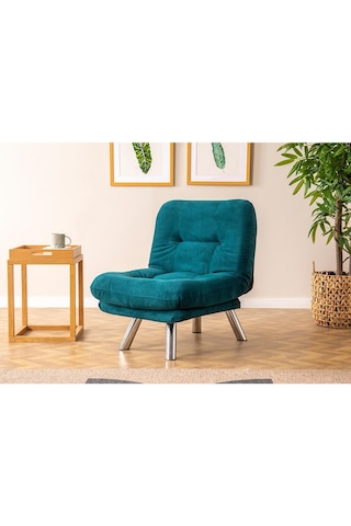 Pafu Hippo Yataklı Tekli Koltuk - Petrol Petrol