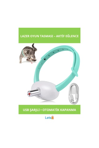 Usb Şarjlı Otomatik Lazer Oyun Tasmaları Enerji Dolgunu Eğlence