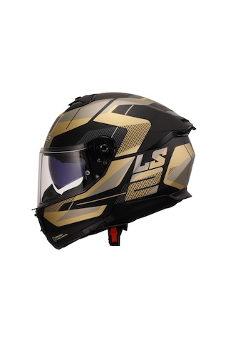 Ls2 Stream 2 Road Mat Siyah-gold -gri Kask Çok Renkli