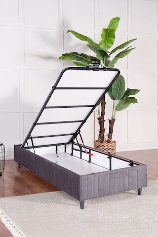 Premium Bamboo Sleepy Baza Gri Başlık & Yatak Dahil Değildir 100 x 200