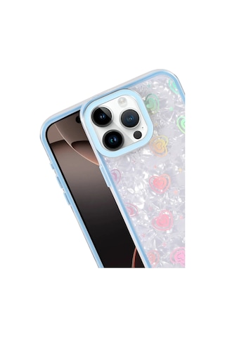 Apple Apple Uyumlu iPhone 14 Lumi Desenli Kapak - Mavi Çok Renkli