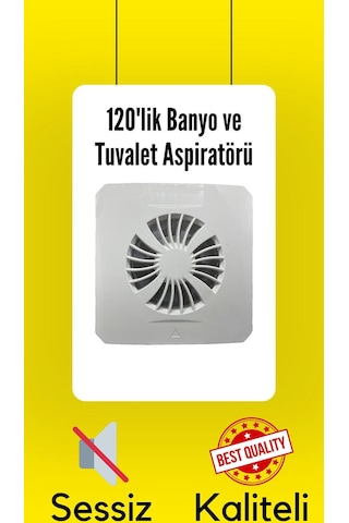 120'LİK BANYO TUVALET ASPİRATÖR HAVALANDIRMA FANI