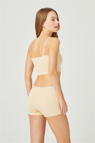 Ten Basic Lazer Kesim Dikişsiz Kadın Boxer Külot Ten Ten Rengi