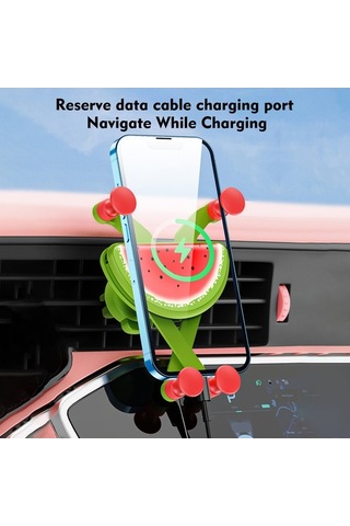 Yulong Ximistore9 Havalıklı Araç Telefon Tutucu - 4.7-6.7 İnç Yeşil