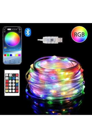 10 Metre, Led Şerit, Usb Bağlantılı, Kumandalı, Ambiyans Işığı Sd