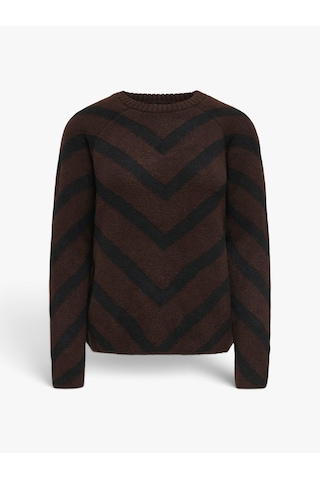 Only Onlelıza L/s Pullover Knt Noos Kadın Kahverengi Kazak - 15191792