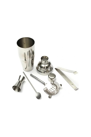 Besthome1 5 Adet 750 Ml Paslanmaz Çelik Kokteyl Shaker Mikser Seti Kiti Bar Araçları