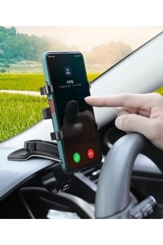 360 Derece Döner Araç İçi Telefon Tutucu - Evrensel Uyumlu -