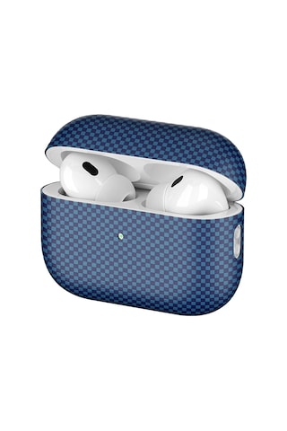 Apple Uyumlu AirPods Pro 2 Zore Airbag 43 600d Karbon Fiber Kulaklık Kılıfı Lacivert
