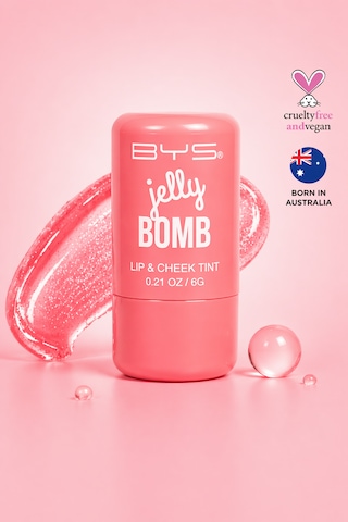 Bys Jelly Bomb Lip & Cheek Tint Coral Crush Mercan Ton Dudak & Yanak İçin Nem Veren, Canlı Tint 42 Coral Crush
