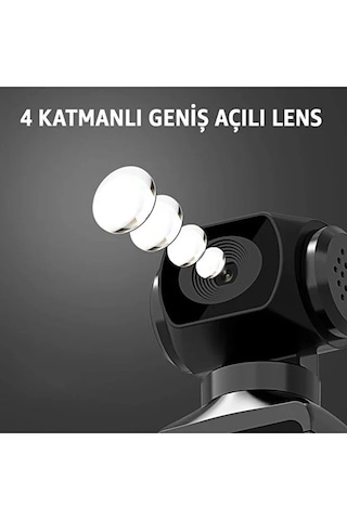 4k Ultra Hd Aksiyon Kamerası 270 Geniş Açı Döner Klips Su Geçirmez Kılıf Wifi Kamera D700b Çok Renkli