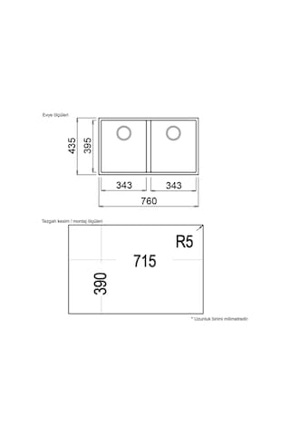 Teka Square 2B 760 Tg Artıc Beyaz Granit Eviye. Tezgahaltı
