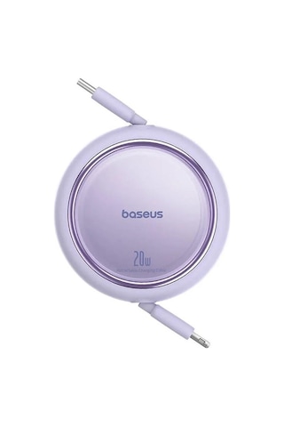 Baseus Free2pull Mini Makaralı Type-c To Lightning 20w Kablo 1 Mt Mor