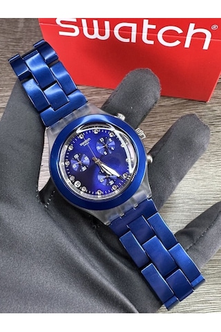 Swatch Full-Blooded Navy Unisex Kol Saati SVCK4055AG