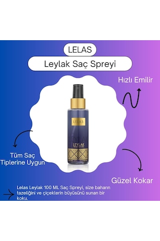 Lelas 1912 Leylak Kadın Erkek Parfümlü Saç Spreyi 100 ML