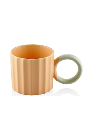 The Mia Runden Porselen Kupa Sarı 250 Ml