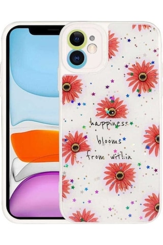 Apple Uyumlu iPhone 11 Kılıf Kamera Korumalı Sert Desenli Zore Pami Kapak NO6