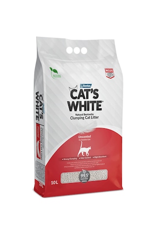 Cats White Kokusuz Kedi Kumu 10 Lt