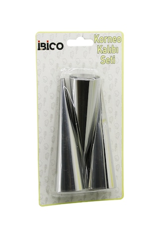 Metal Pasta Dekorasyon Kalıbı 3'lü Çap 3.4 Cm X 12 Cm Sarı