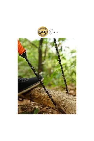 Taşınabilir Mini El Zincirli Testere Kamp Doğa Ağaç Dal Kesme Çelik Hafif Pratik Taşıma Çantası