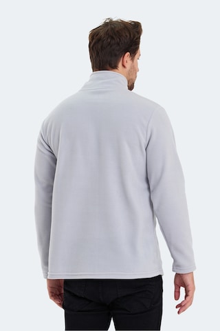 Slazenger Sanne In Erkek Dik Yaka Fermuarlı Gri Polar Gri