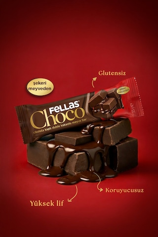 Choco - Çikolata Kaplı Meyve Bar 35 G - Karma Kutu 3 X 4
