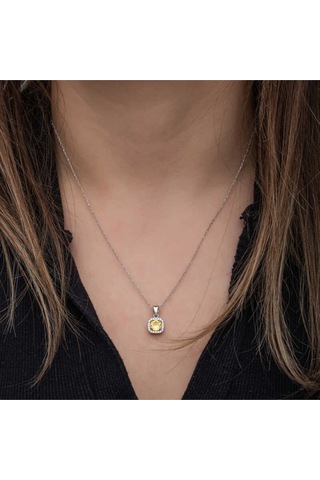 Casera's Gümüş Sarı Baget Taşlı Kadın Set Csr2185528 Gümüş