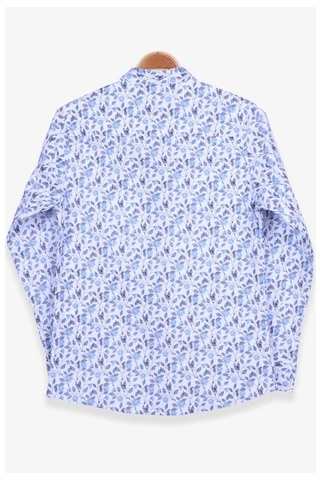 Erkek Çocuk Gömlek Çiçek Desenli Beyaz (8-14 Yaş) (546543190)
