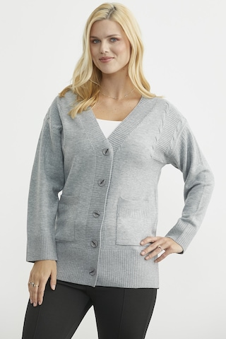Sementa Oversize Cepli Triko Hırka - Gri Gri