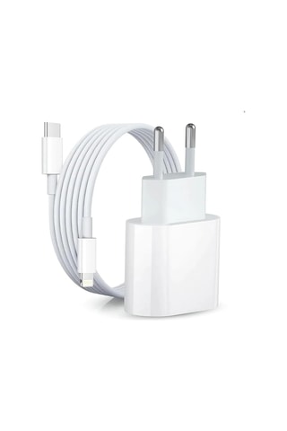 İphone 13 Mini Uyumlu 20w Gerçek Güç Pd Type-c Adaptör + 27w Type-c To Lightning Kablolu Hızlı Şarj Set