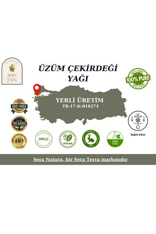 Sera Natura Doğal Üzüm Çekirdeği Yağı 30 ML