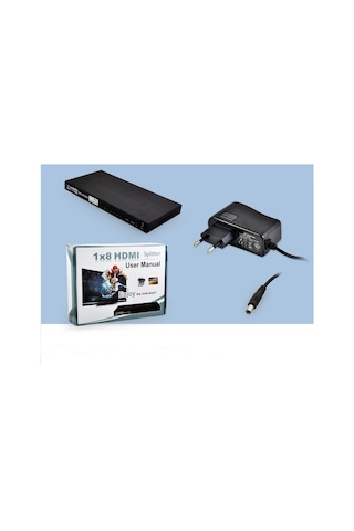 8 Port Hdmi Splitter Hdmi Çoğaltıcı Çoklayıcı Dağıtıcı 8'li