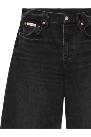 Calvin Klein Kadın The Wide Leg Evening Siyah Jean-12756 Siyah