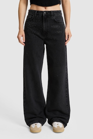 U.S. Polo Assn. Kadın Siyah Loose Fit Jean Pantolon 50330035-dn0027