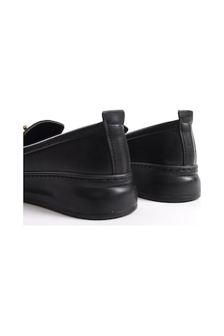 D602 Günlük Ortopedik Garantili Kadın Loafer Ayakkabı Siyah