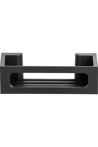 Siyah Yapışkanlı Plastik Banyo Organizer Rafı