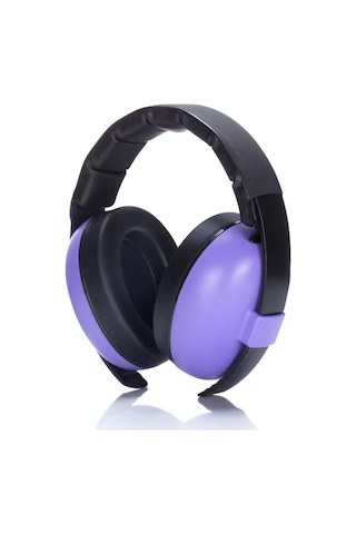 Hqgoodstore Yeni Bebek Bebek Uyku Gürültü Önleyici Ses Yalıtımlı Koruyucu Kulaklık Mor