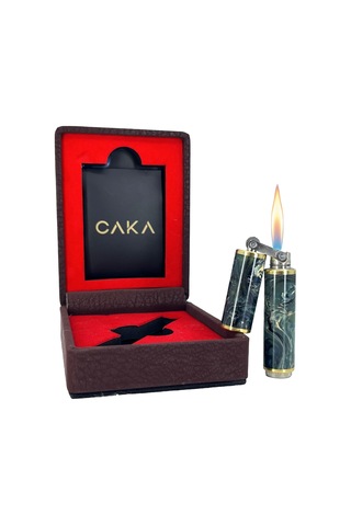 Caka Harmony Pirinç Ortadan Kırılan Benzinli Gemici Muhtar Çakmağı - Akik Yeşil