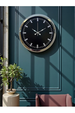Elegance 40 Cm Metal Dekoratif Duvar Saati Çok Renkli