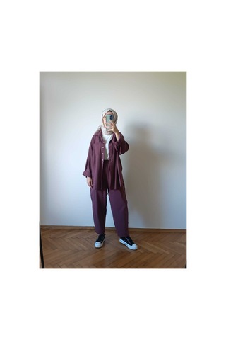 Hiera Bordo Keten Takım Bordo - 751769597 Bordo - 751769597 Bordo