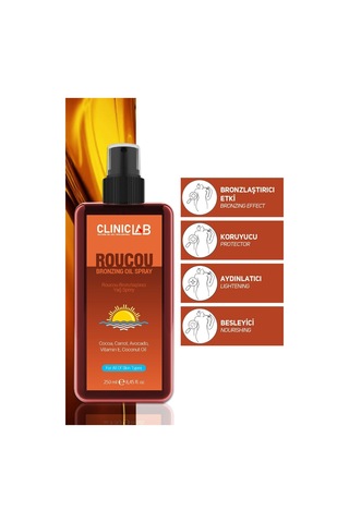 Roucou Bronzlaştırıcı Yağ Sprey 250 Ml