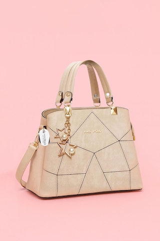 Westbag Kadın Butterfly El Ve Omuz Çantası Kol Çantası Charm Detaylı Bej