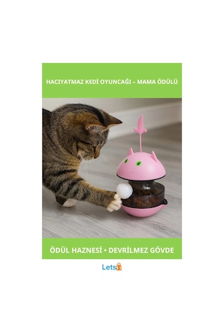 Mama Ödüllü Hacıyatmaz Kedi Oyuncağı Eğlenceli Oyun