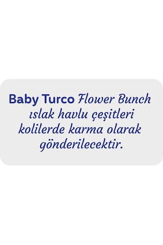 Baby Turco Flower Bunch Islak Havlu 24X90 (2160 Yaprak)