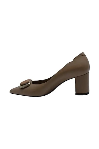 Poletto Hakiki Deri Sıyah Ayakkabı Stiletto 9841 82 V2-1323 Siyah