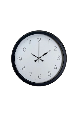 Zentime Pure Time Black 40 Cm Metal Duvar Saati Çok Renkli