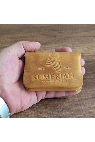 Sumerian Leather Craft Deri Cüzdan Kartlık