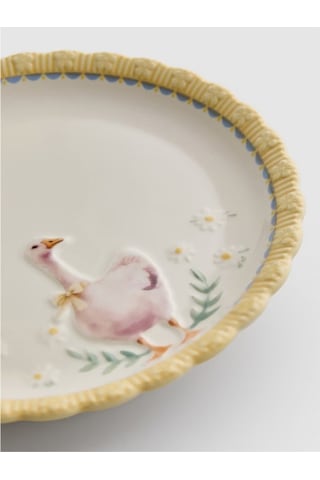 Primark Home Kaz Desenli Easter Tatlı Tabağı Sarı