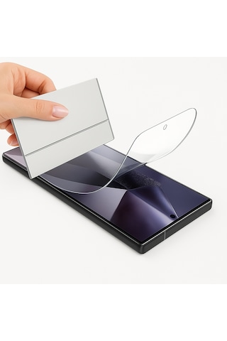 Samsung Uyumlu Galaxy S23 Ultra Ekran Koruyucu Hidrojel Nano Esnek Şeffaf