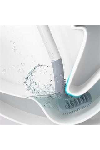 Buffer Golf Tasarımlı Silikon Wc Klozet Mutfak Temizlik Fırçası Kanca Hediyeli - Mavi